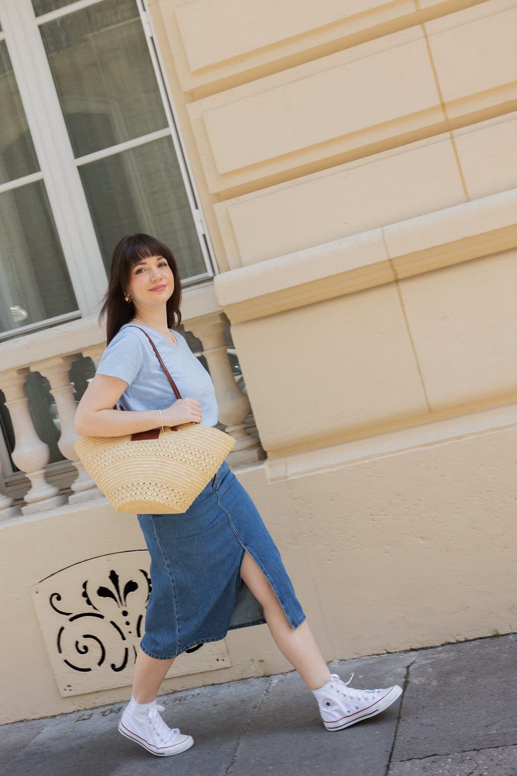 Petite-and-so-what-jupe-denim-jean-mi-longue-bleu-femme-petite-malala