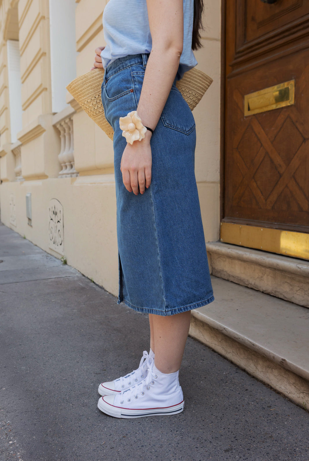 Petite-and-so-what-jupe-denim-jean-mi-longue-bleu-femme-petite-malala