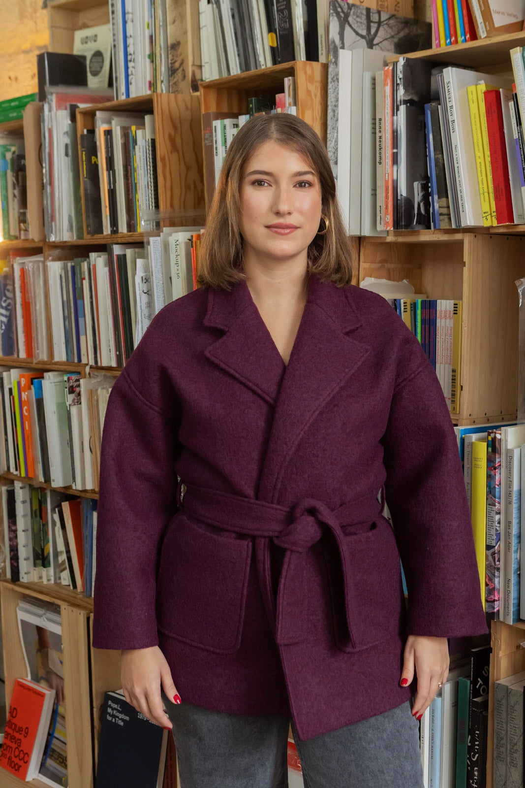 Petite-and-so-what-manteau-kimono-laine-prune-femme-petite-yoko