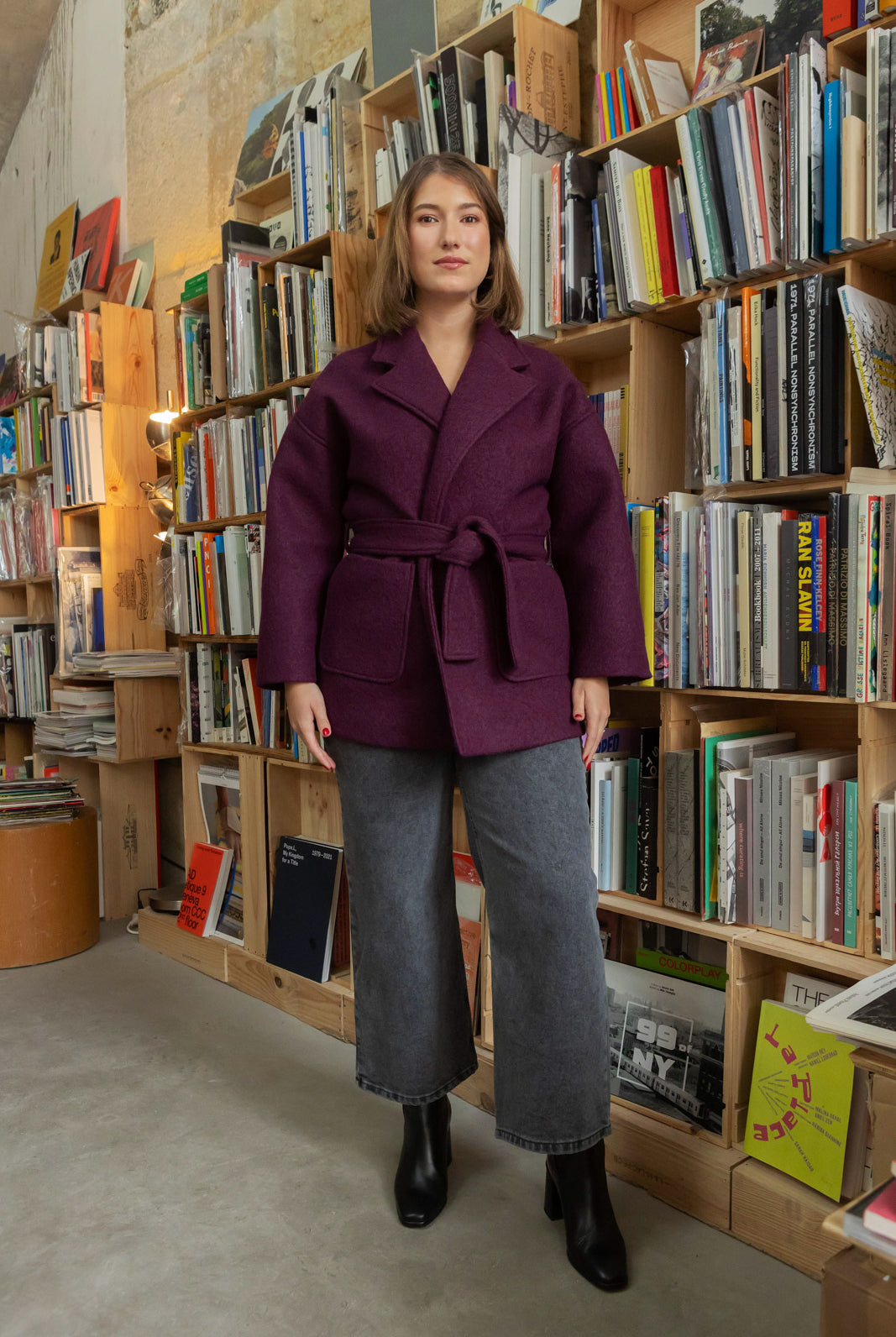 Petite-and-so-what-manteau-kimono-laine-prune-femme-petite-yoko