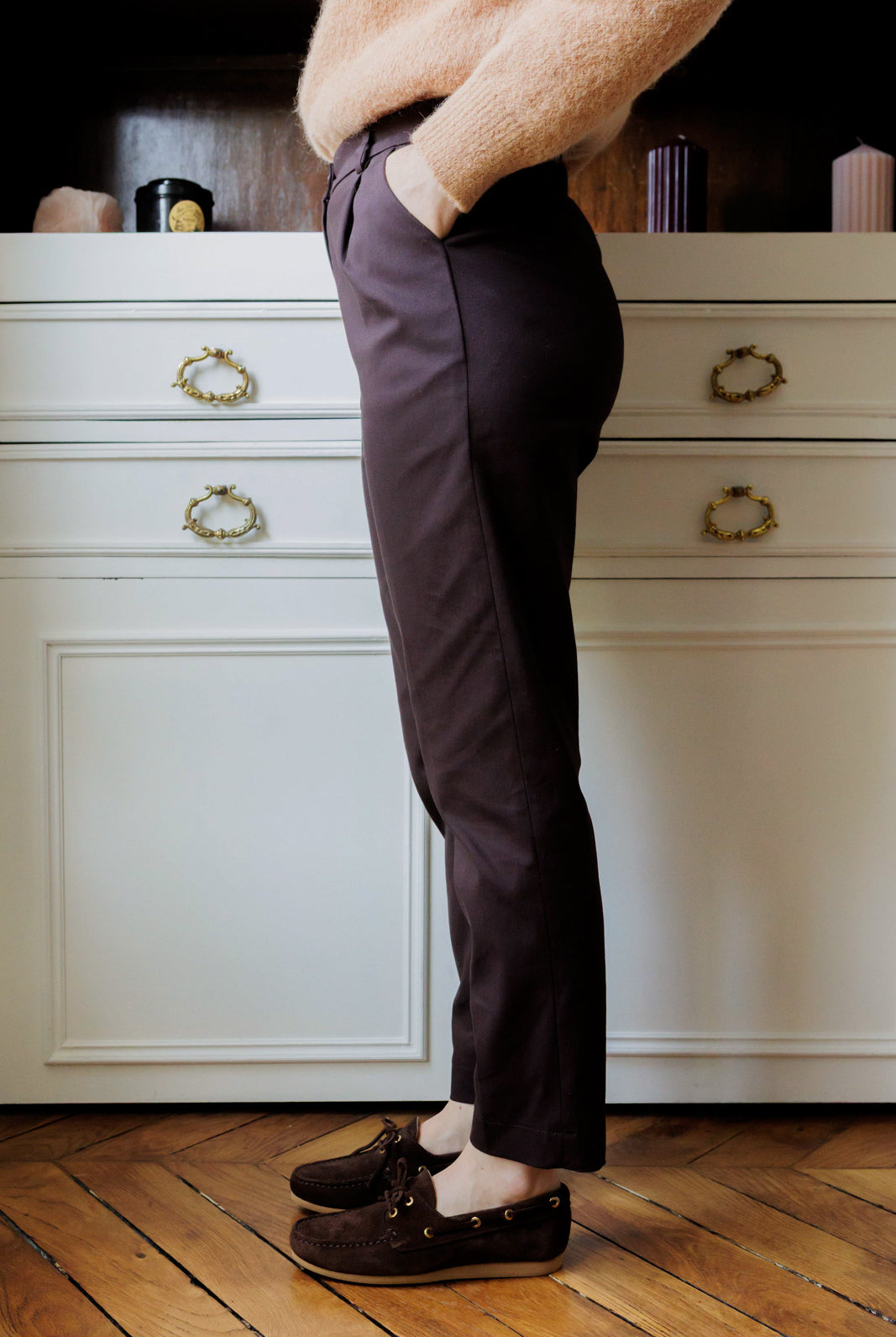 Petite-so-what-women's-chocolate-brown-chino-pants-petite