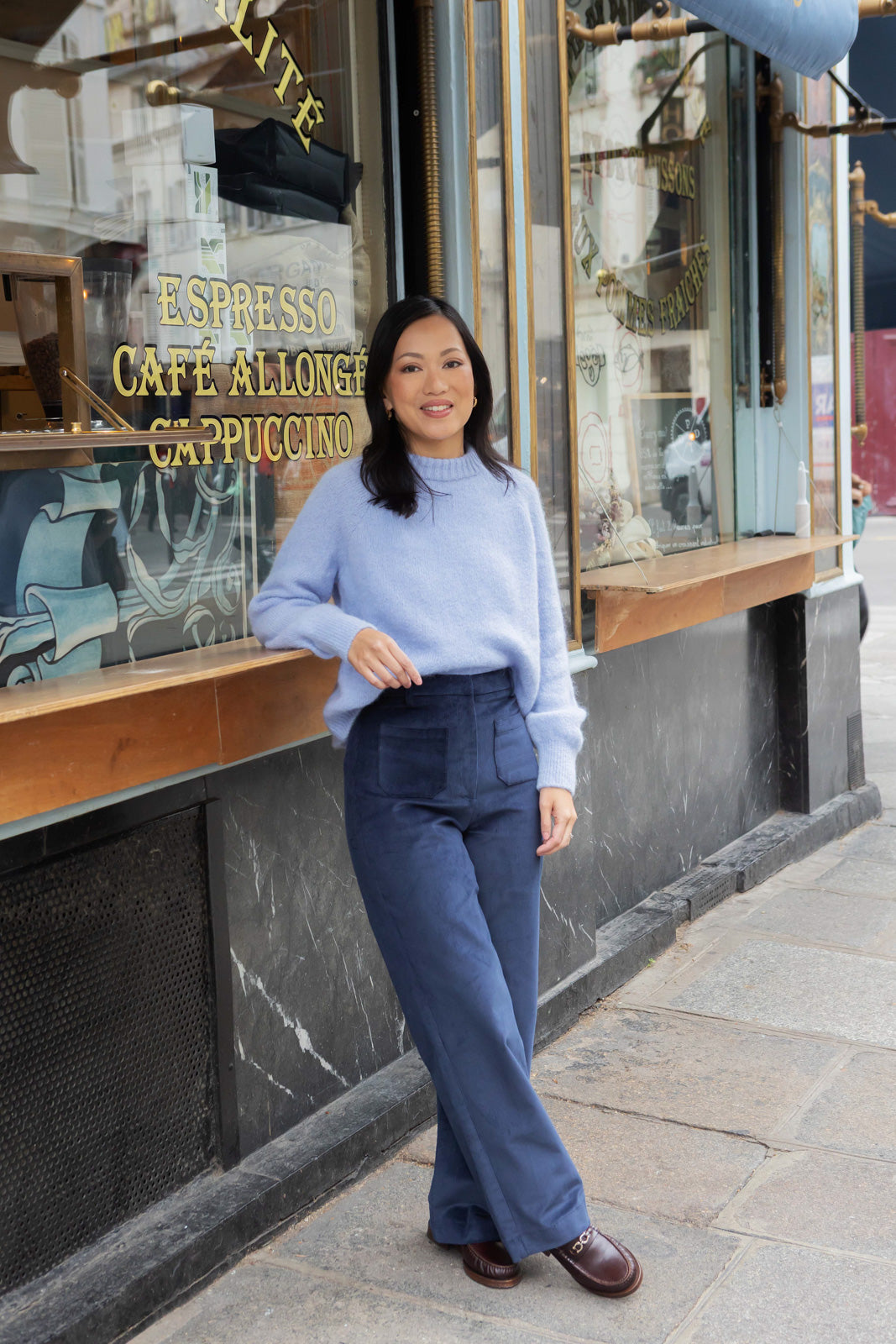 Petite-and-so-what-pantalon-velours-marine-femme-petite