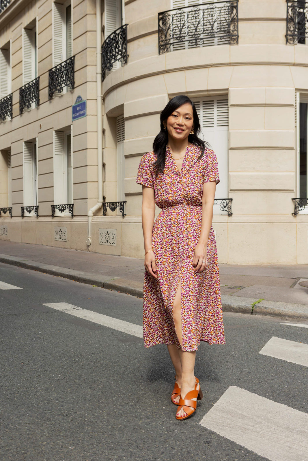 Petite-and-so-what-robe-fleuri-violet-longue-femme-petite-giada