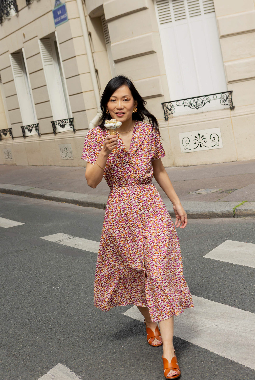 Petite-and-so-what-robe-fleuri-violet-longue-femme-petite-giada
