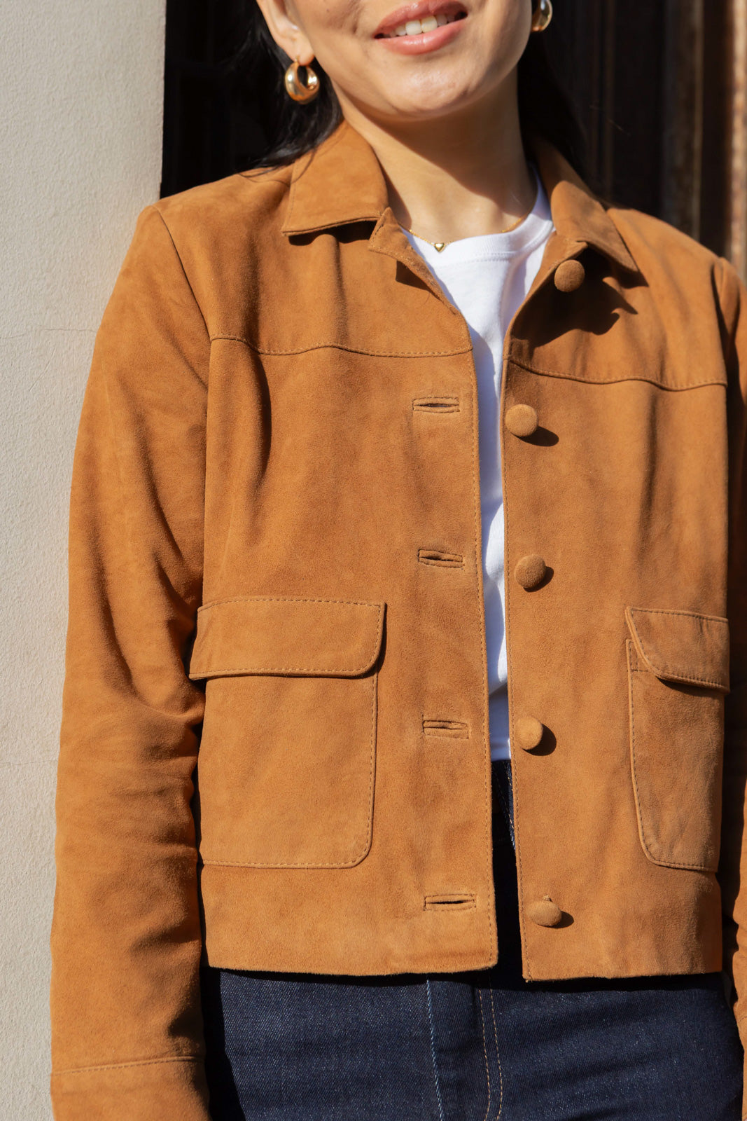 Petite-and-so-what-veste-daim-camel-marron-femme-petite