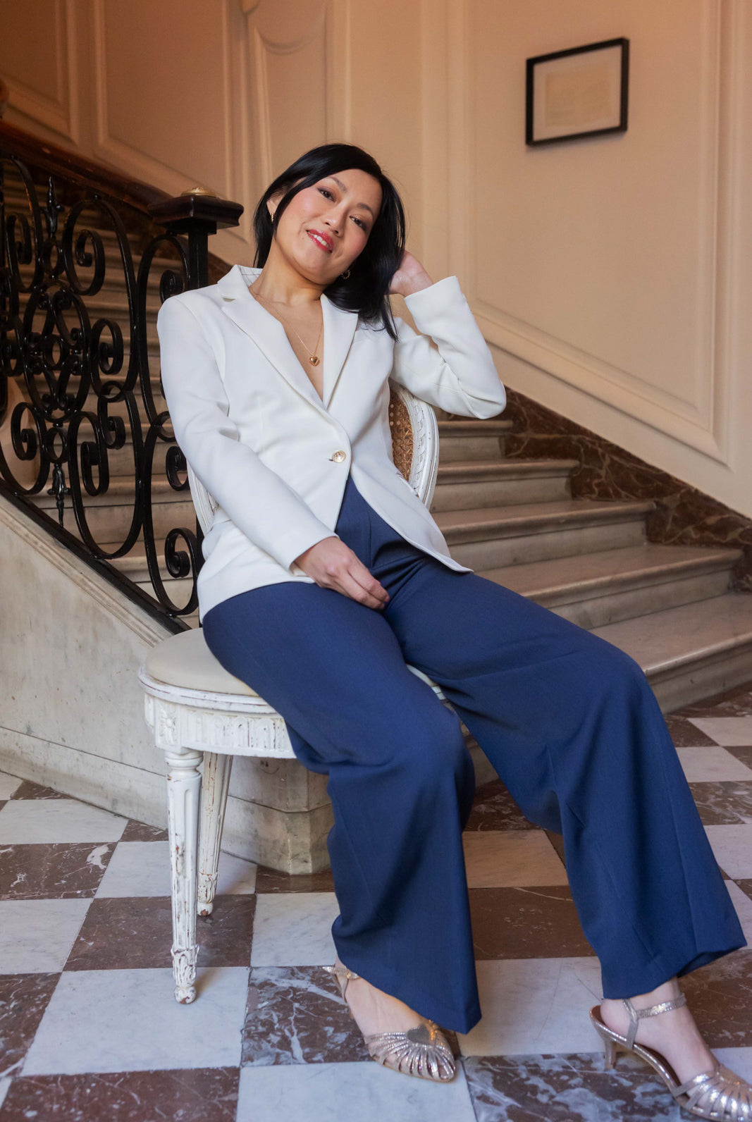 Petite-and-so-what-veste-stephanie-ecru-femme-petite-costume-elegant