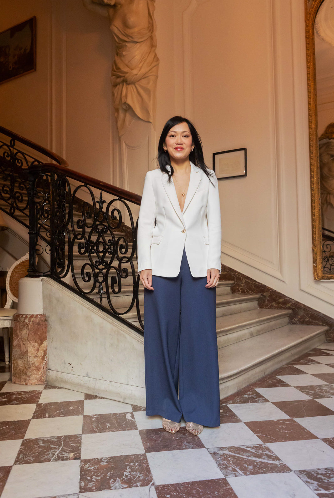 Petite-and-so-what-veste-stephanie-ecru-femme-petite-costume-elegant