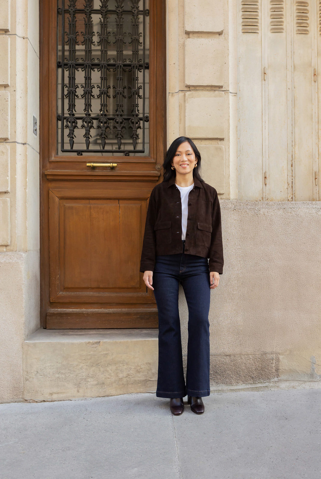 Petite-and-so-what-veste-daim-chocolat-marron-femme-petite
