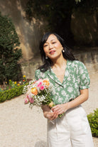 Blouse Olga - fleuri tilleul - Petite and So What