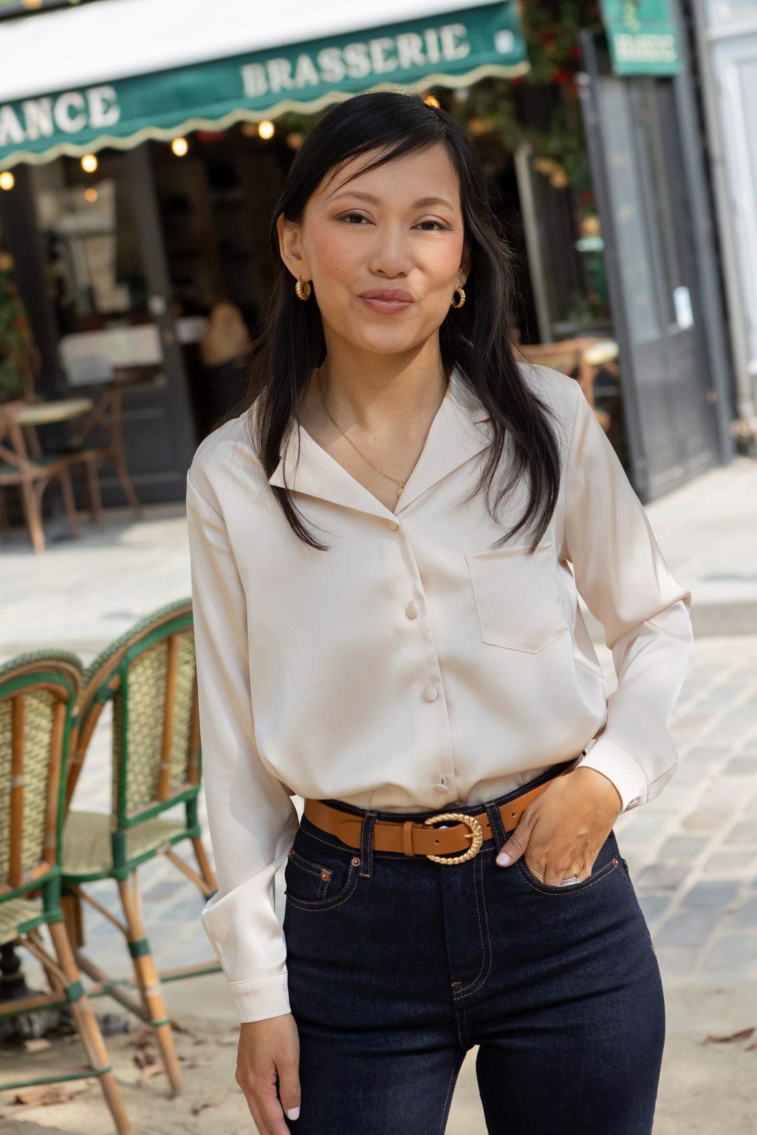 Rosa shirt - nude - Petite and So What