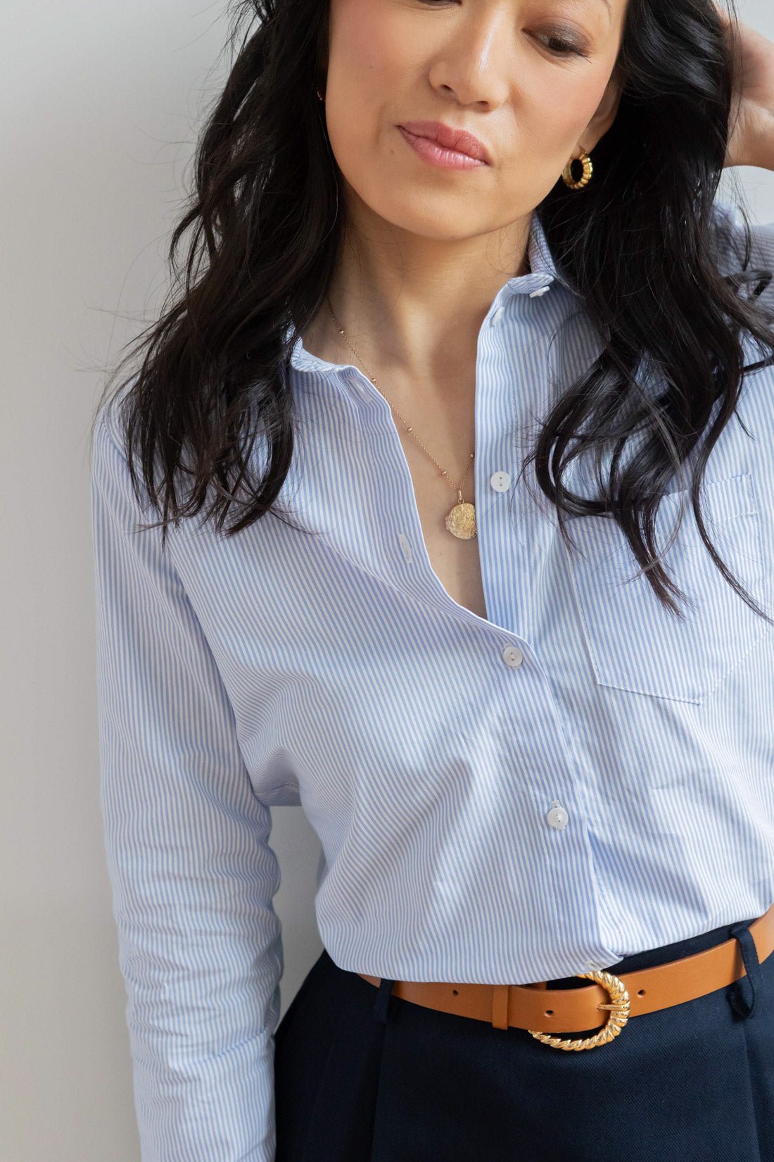 Chemise Sarah - fines rayures - Petite and So What