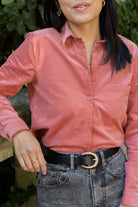 Chemise Sarah - velours côtelé rose - Petite and So What