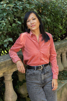 Chemise Sarah - velours côtelé rose - Petite and So What