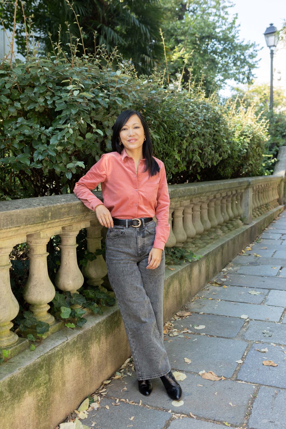 Chemise Sarah - velours côtelé rose - Petite and So What