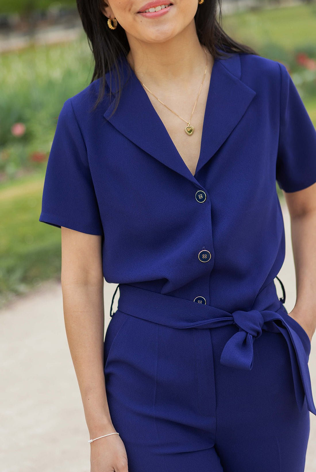 Juliette jumpsuit - navy - Petite and So What