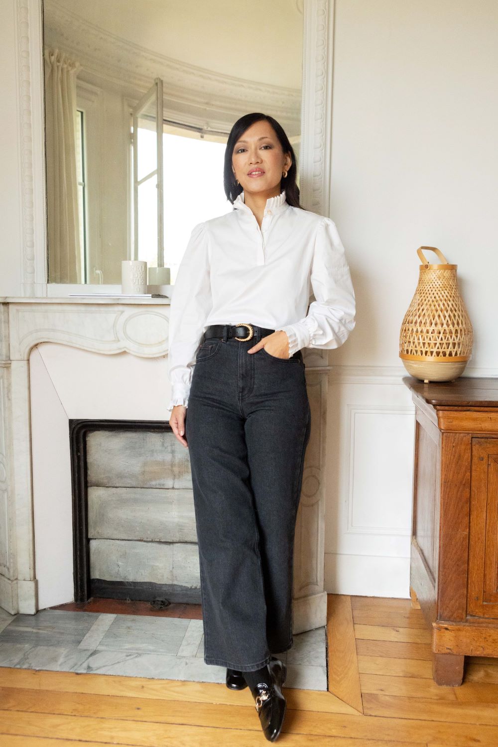 Audrey wide jeans - black wash - Petite and So What