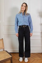 Audrey wide jeans - black wash - Petite and So What