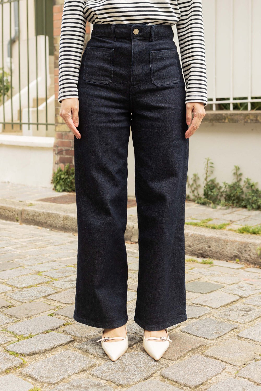 Joan wide jeans - raw blue - Petite and So What