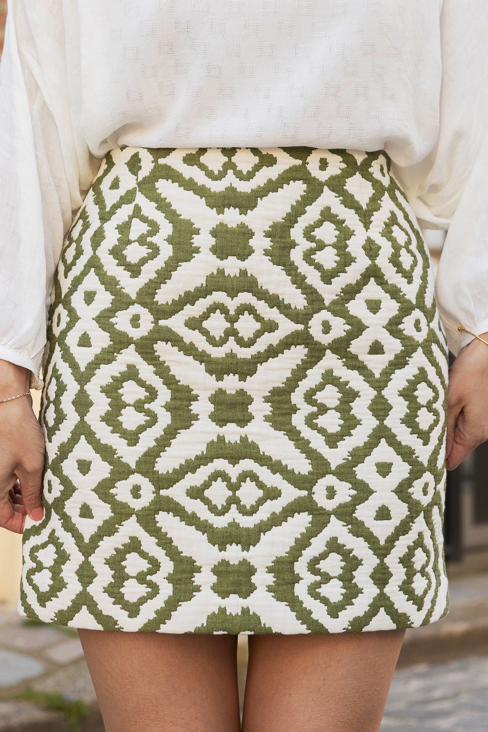 Jupe Eva - jacquard matelassé - Petite and So What