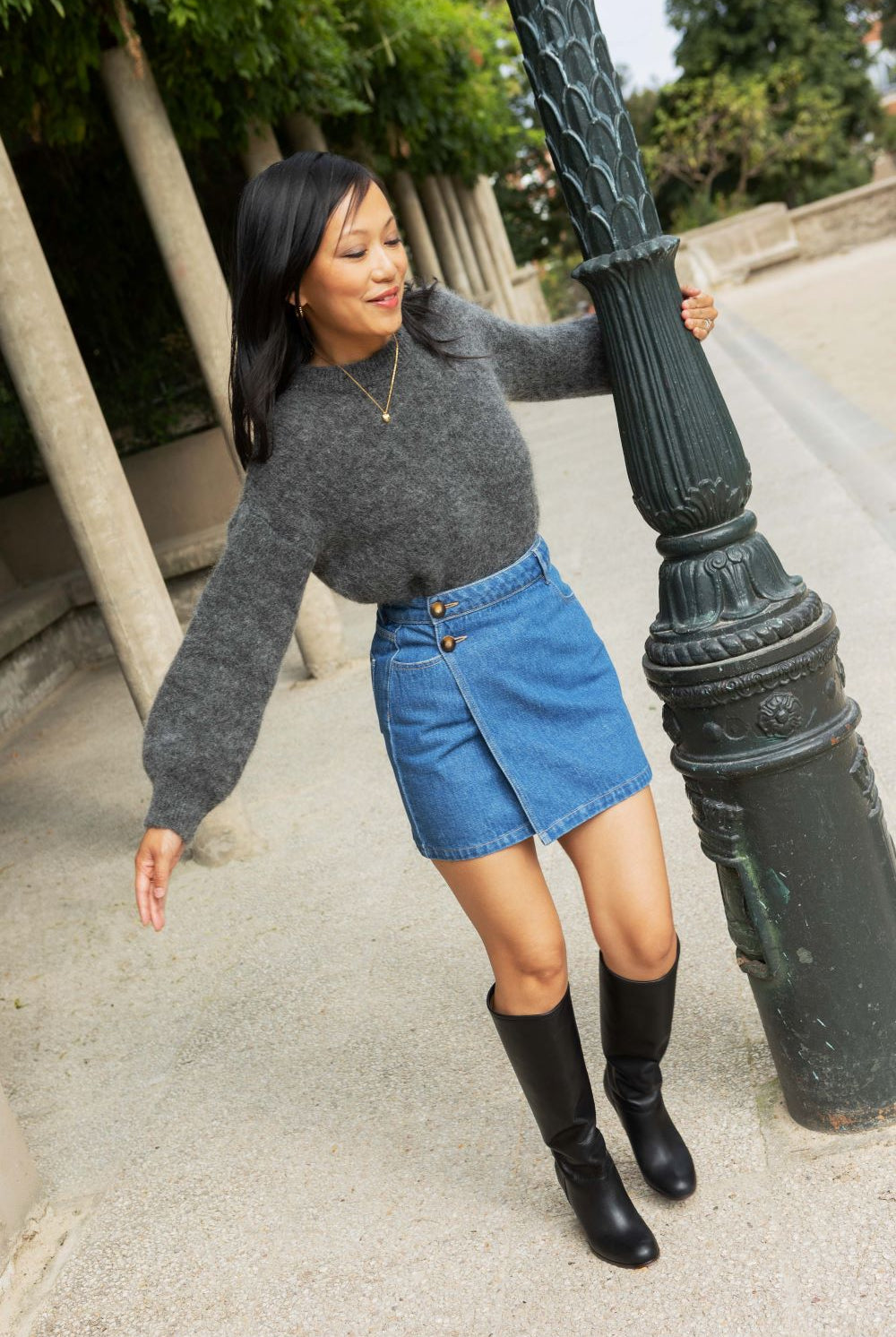 Nancy skirt - denim - Petite and So What