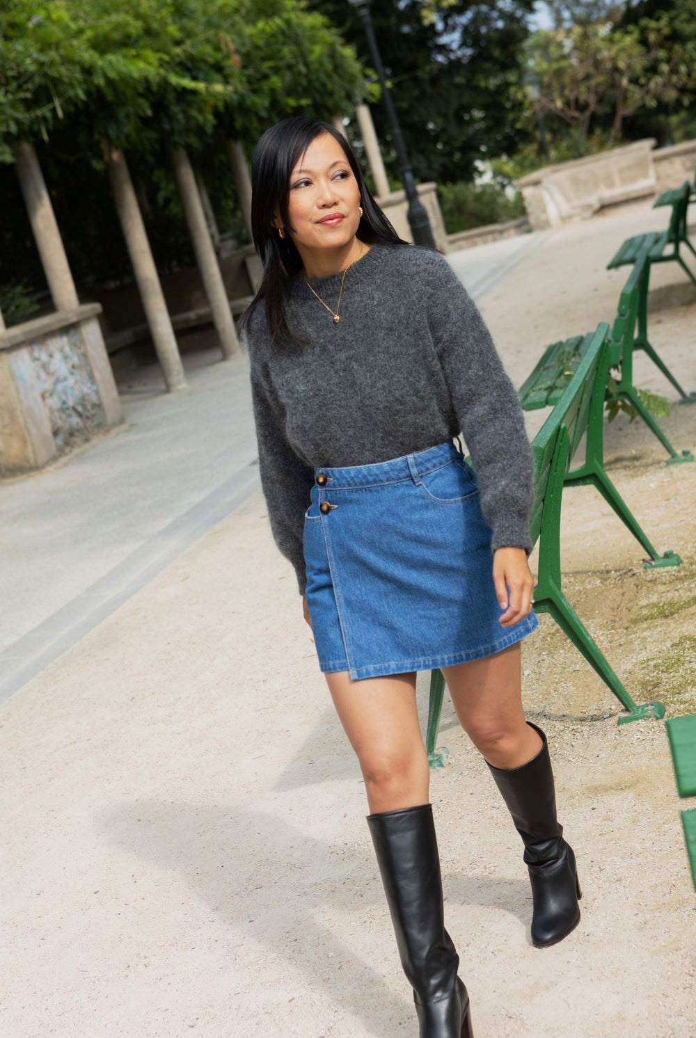 Nancy skirt - denim - Petite and So What