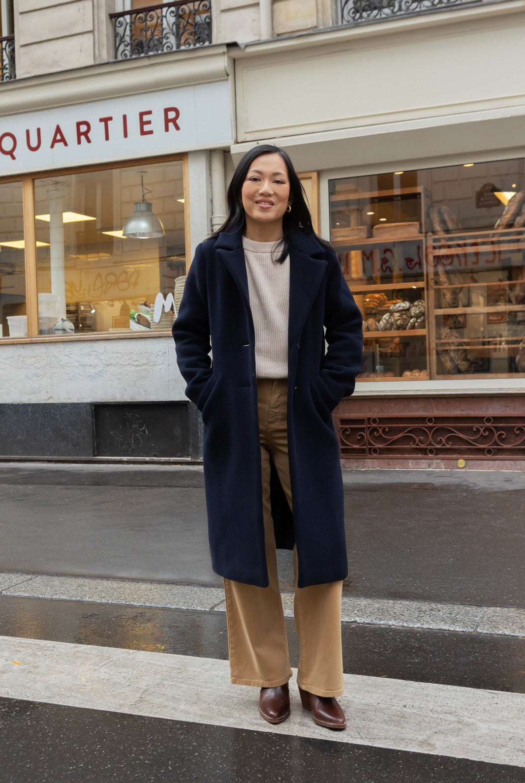 Françoise coat - navy blue - Petite So What