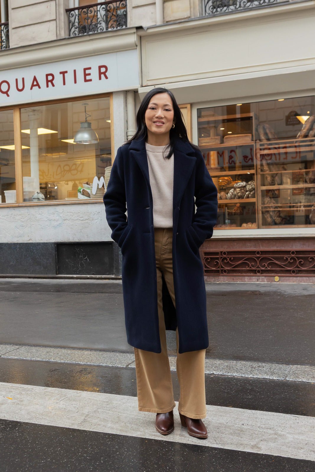 Françoise coat - navy blue - Petite So What