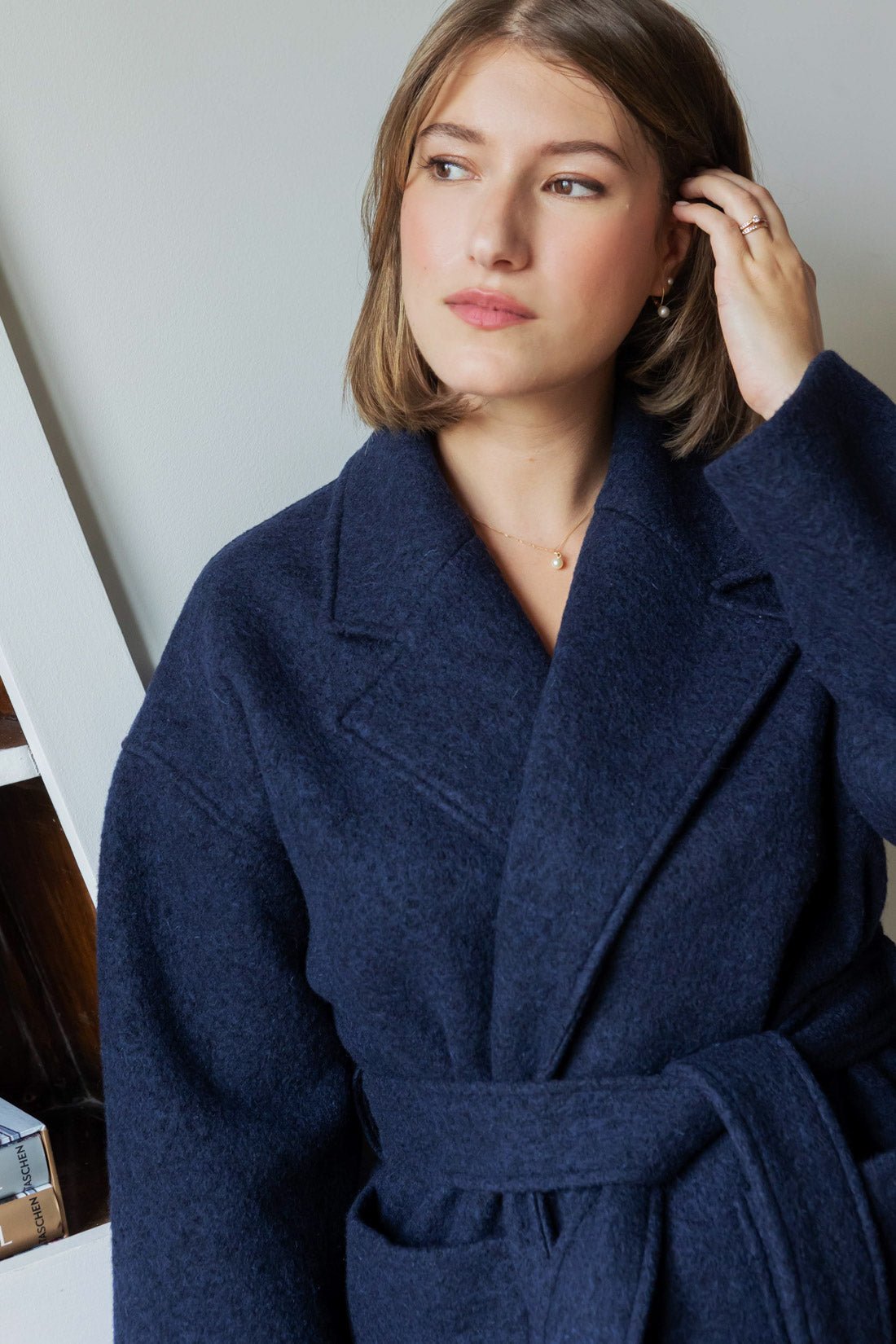 Manteau Yoko - marine - Petite and So What