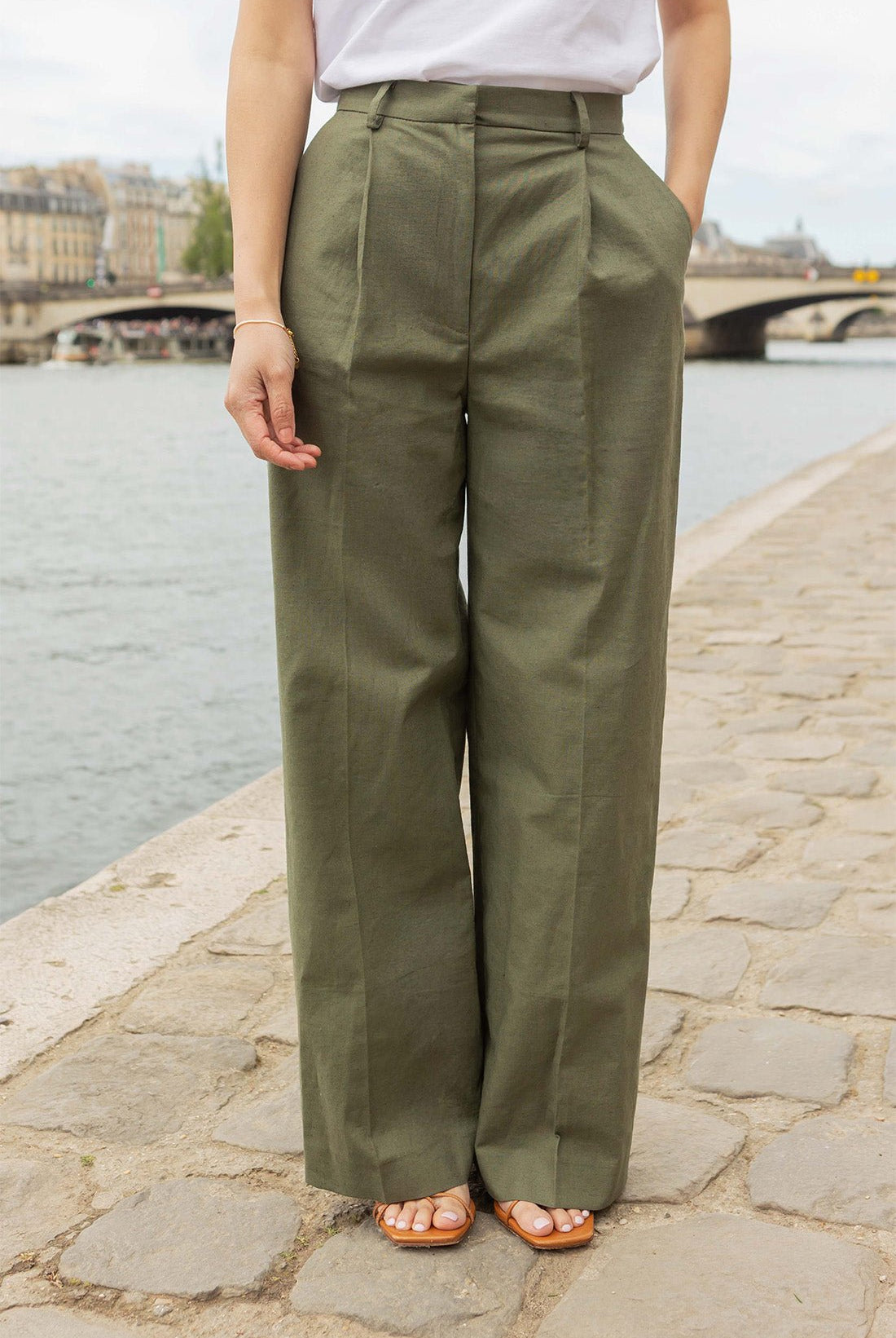 Pantalon Amandine - kaki - Petite and So What