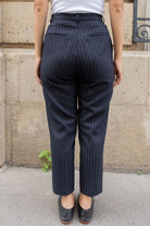 Angela pants - navy tennis stripes - Petite and So What