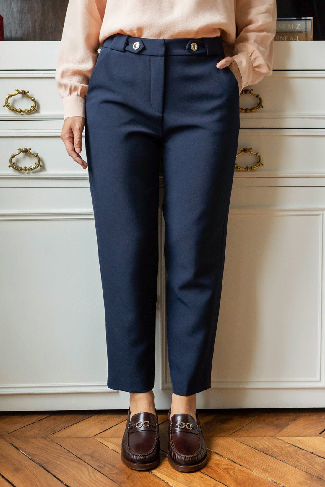 Sacha pants - navy blue - Petite and So What