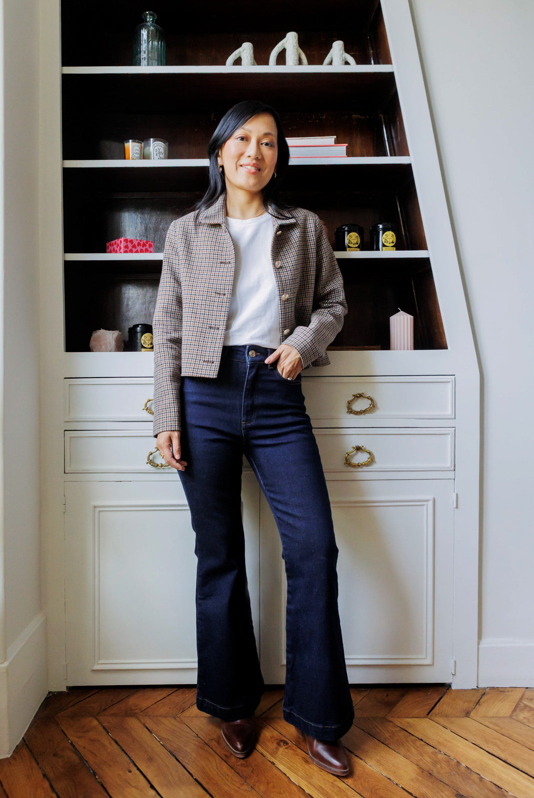 petite-and-so-what-short-wool-jacket-checkered-gold-buttons-made-in-france-women's-petite-betty
