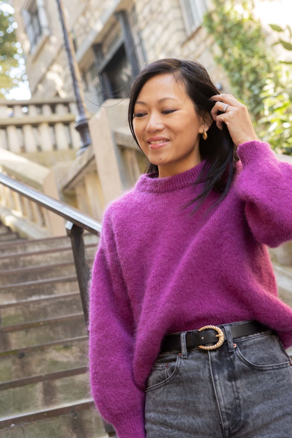 Sonja sweater - purple - Petite and So What