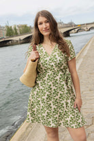 Edith dress - khaki floral - Petite and So What