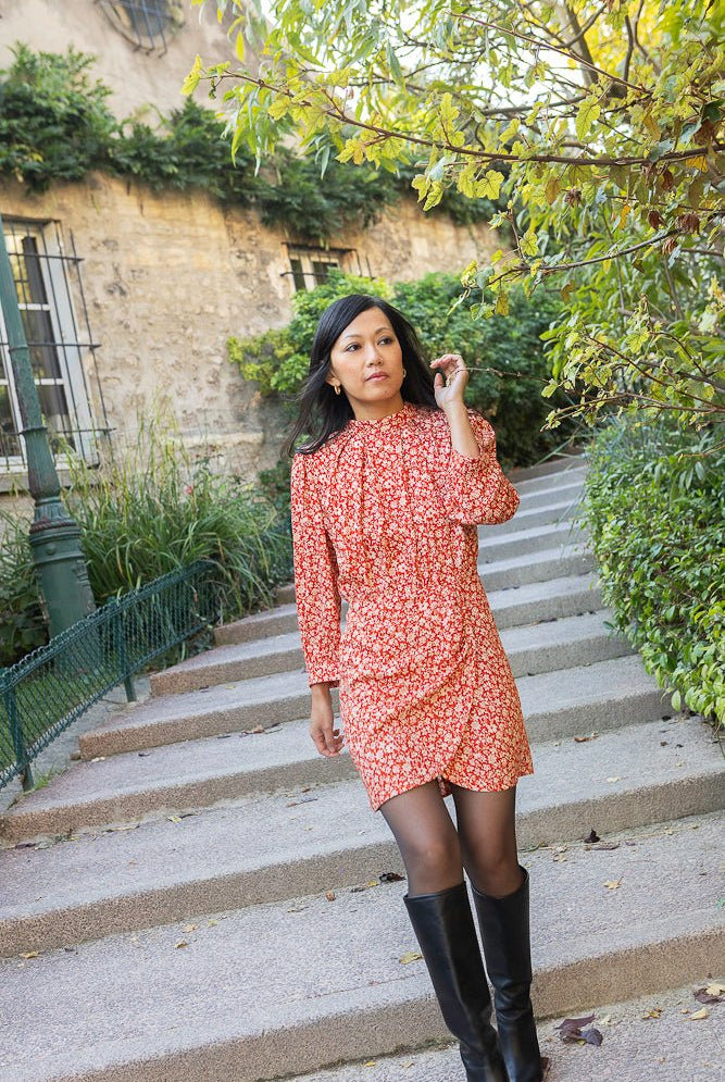 Robe Sabrina - fleuri - Petite and So What