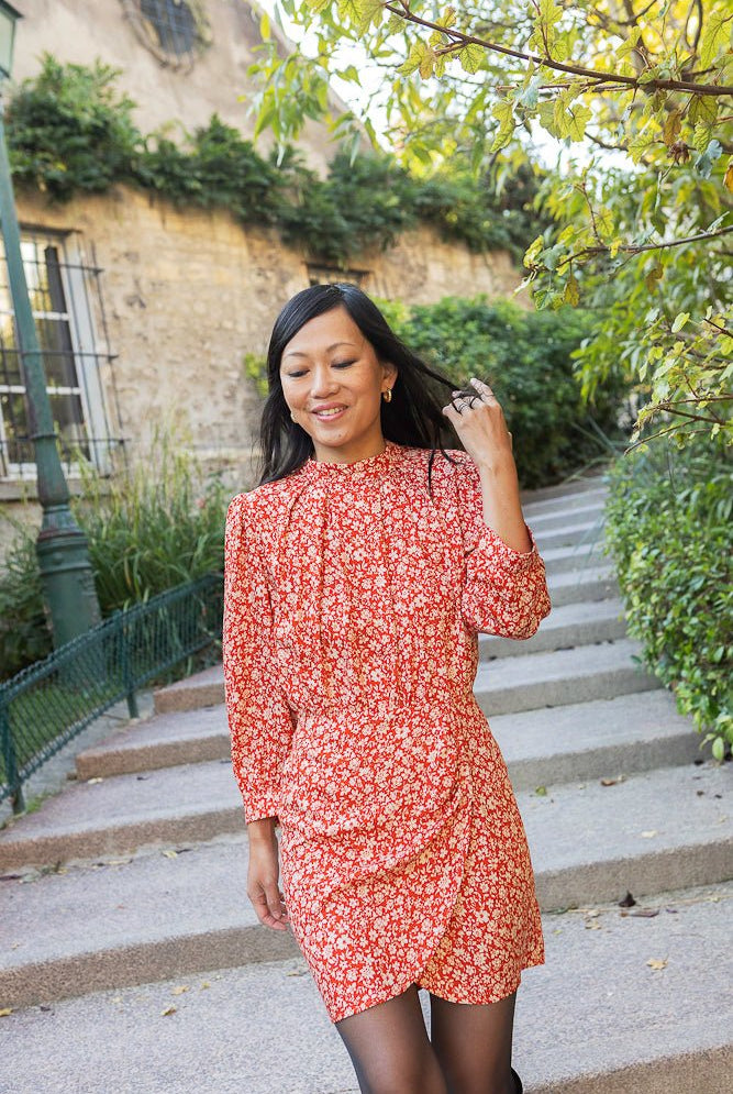 Robe Sabrina - fleuri - Petite and So What