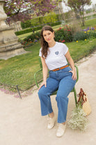Tee - shirt Norah - coeur bleu - Petite and So What