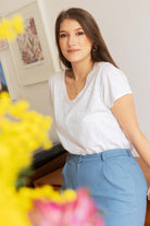 Tee - shirt Simone - blanc - Petite and So What