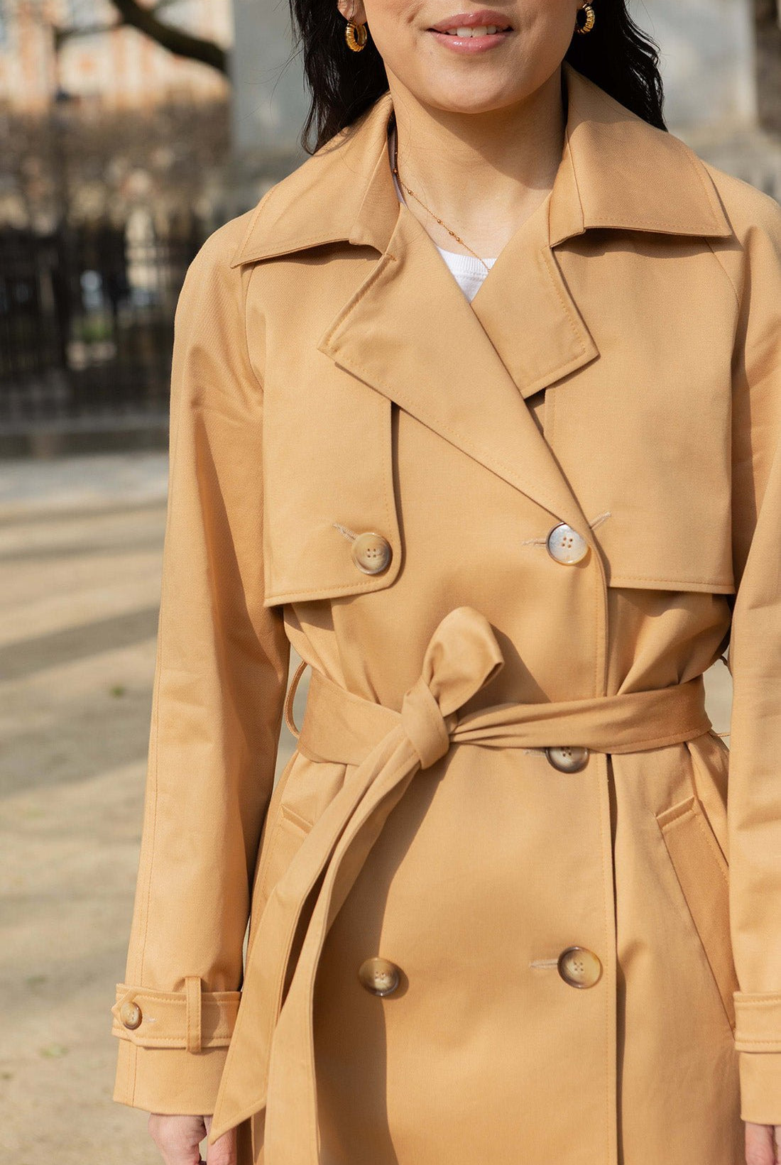 Petite-and-so-what-trench-anna-long-femme-petite-beige-camel