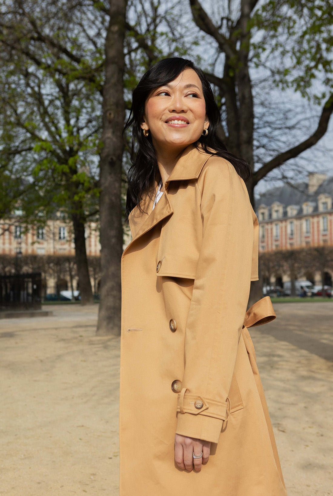 Petite-and-so-what-trench-anna-long-femme-petite-beige-camel