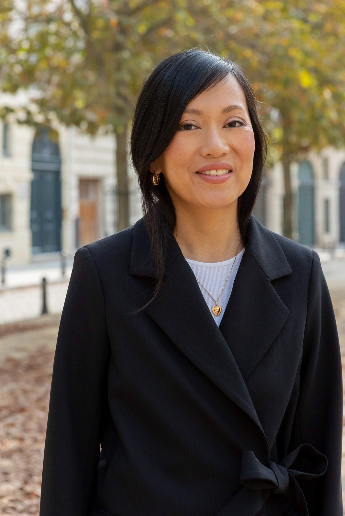 Alysa double-breasted jacket - black - Petite and So What