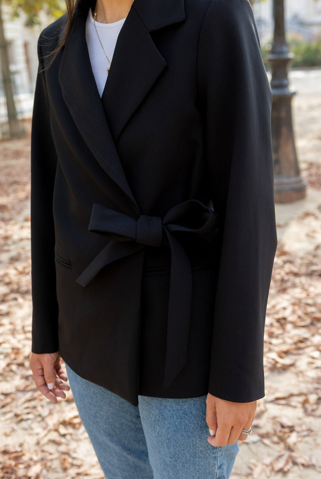 Alysa double-breasted jacket - black - Petite and So What