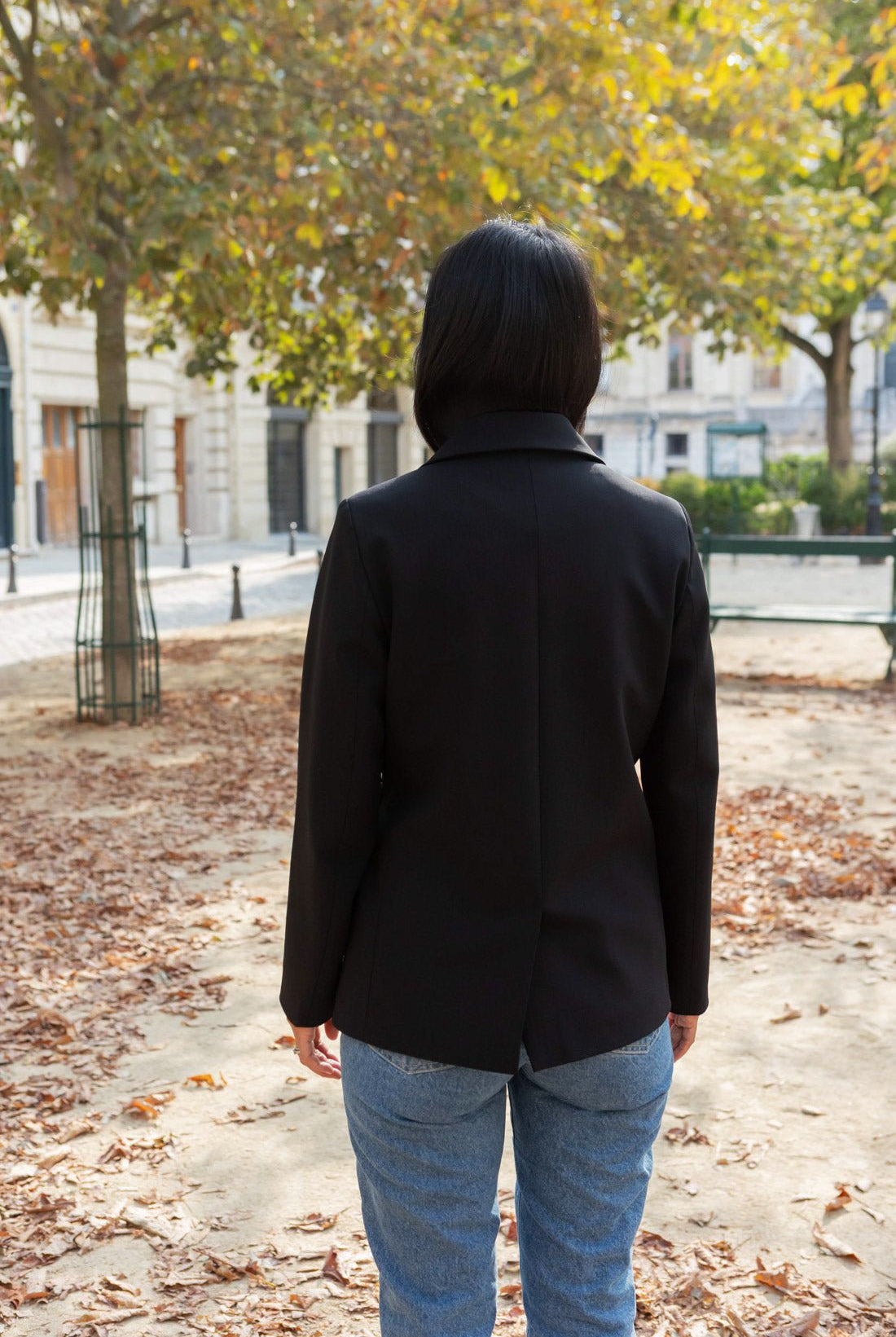 Alysa double-breasted jacket - black - Petite and So What