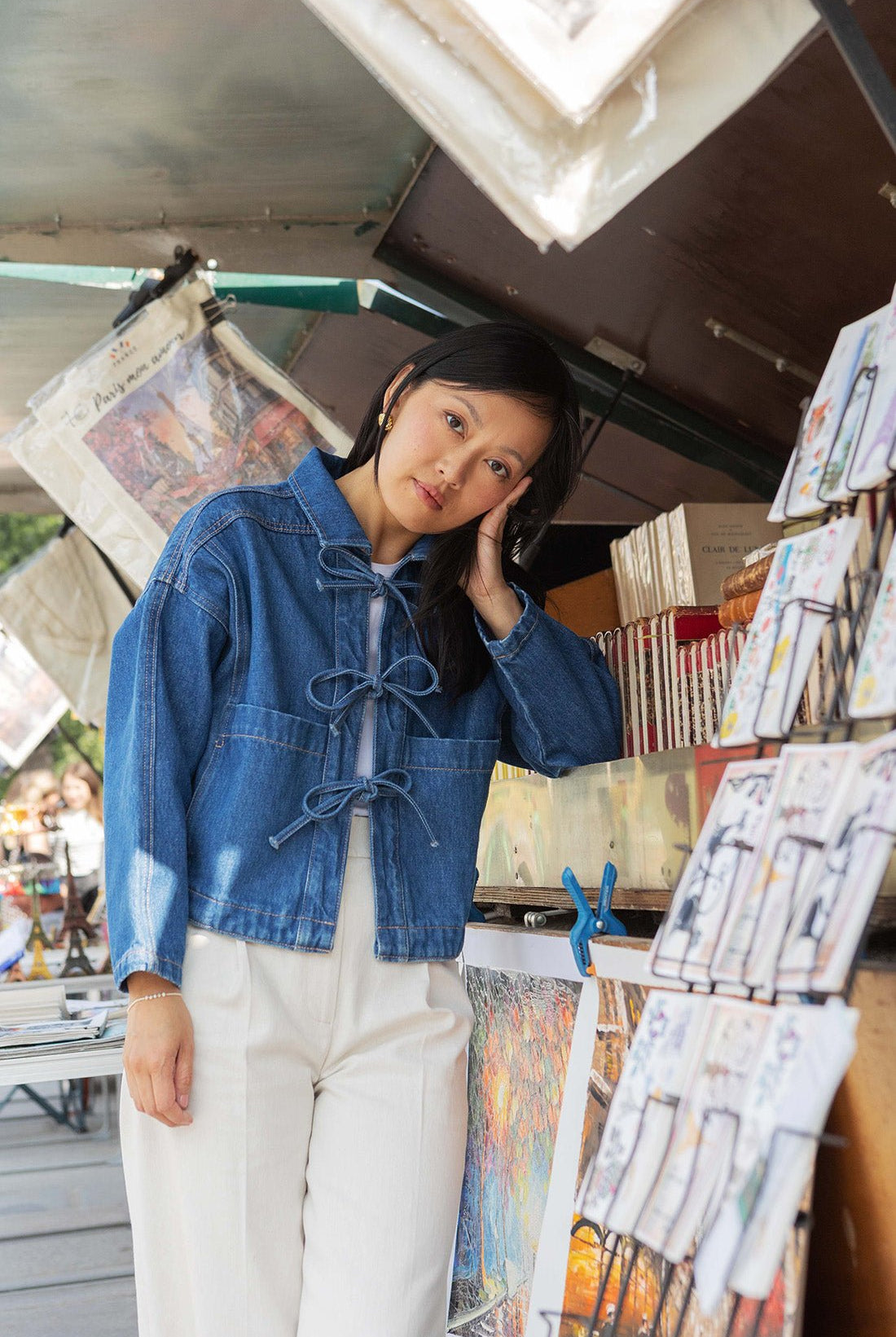 Melissa denim jacket - bows - Petite and So What