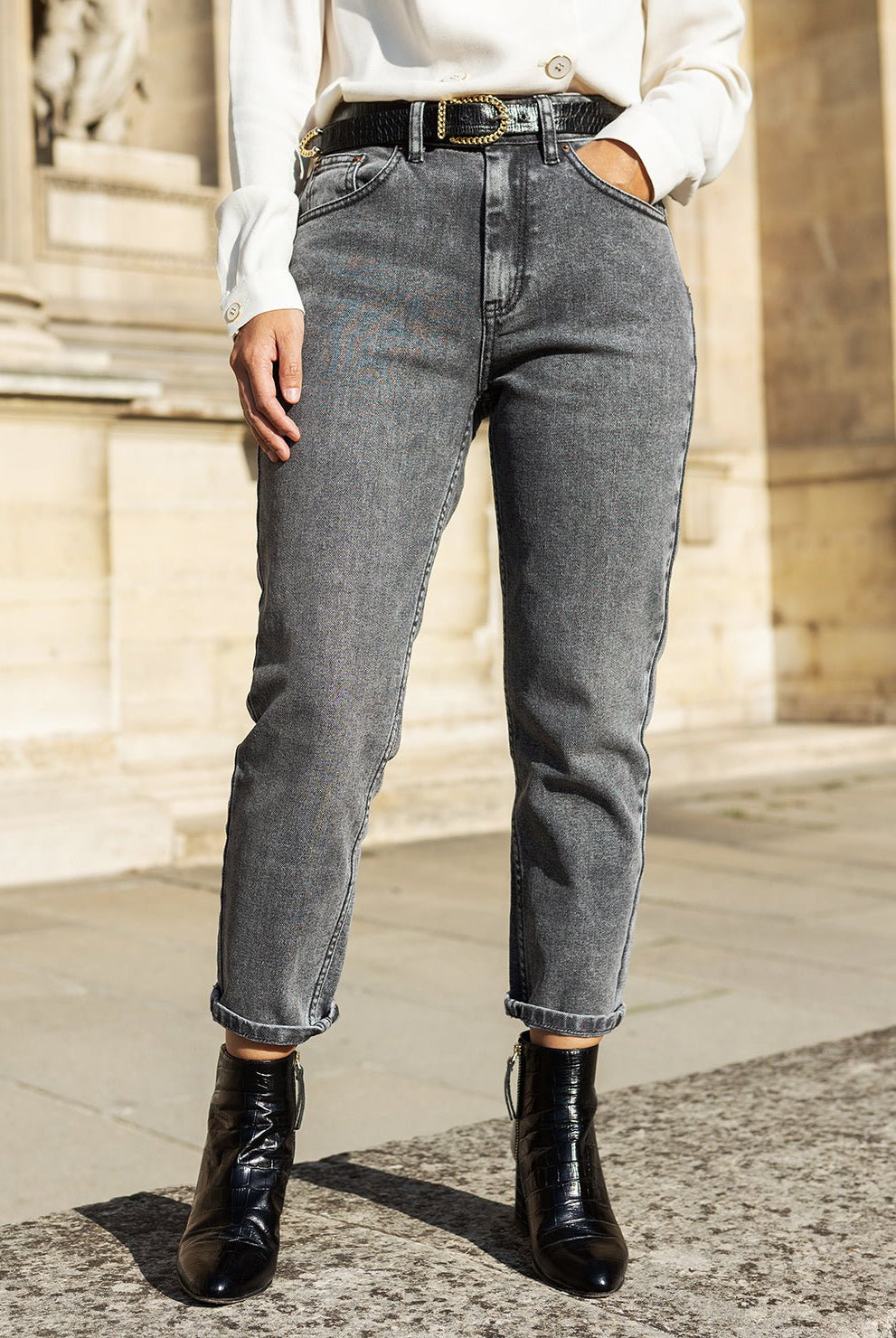 Mom jeans Camila - grey - Petite and So What