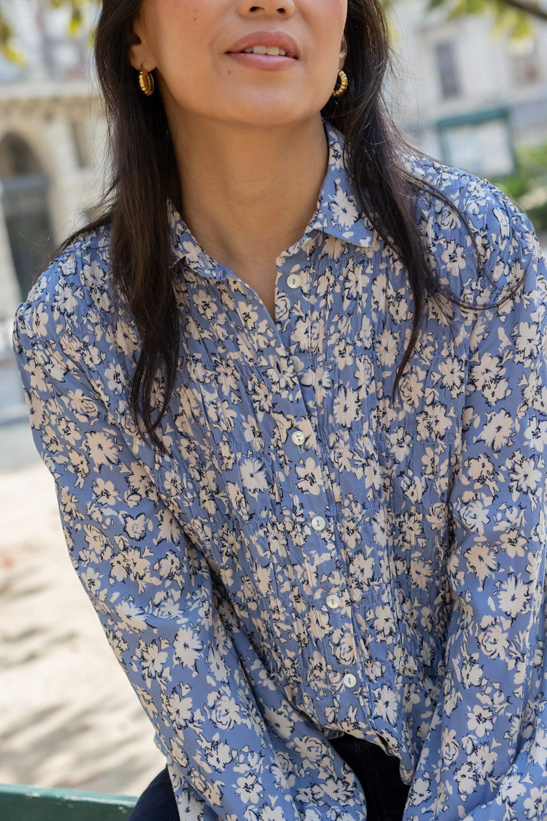 Petite-and-so-what-chemise-motif-fleuri-bleu-femme-petite