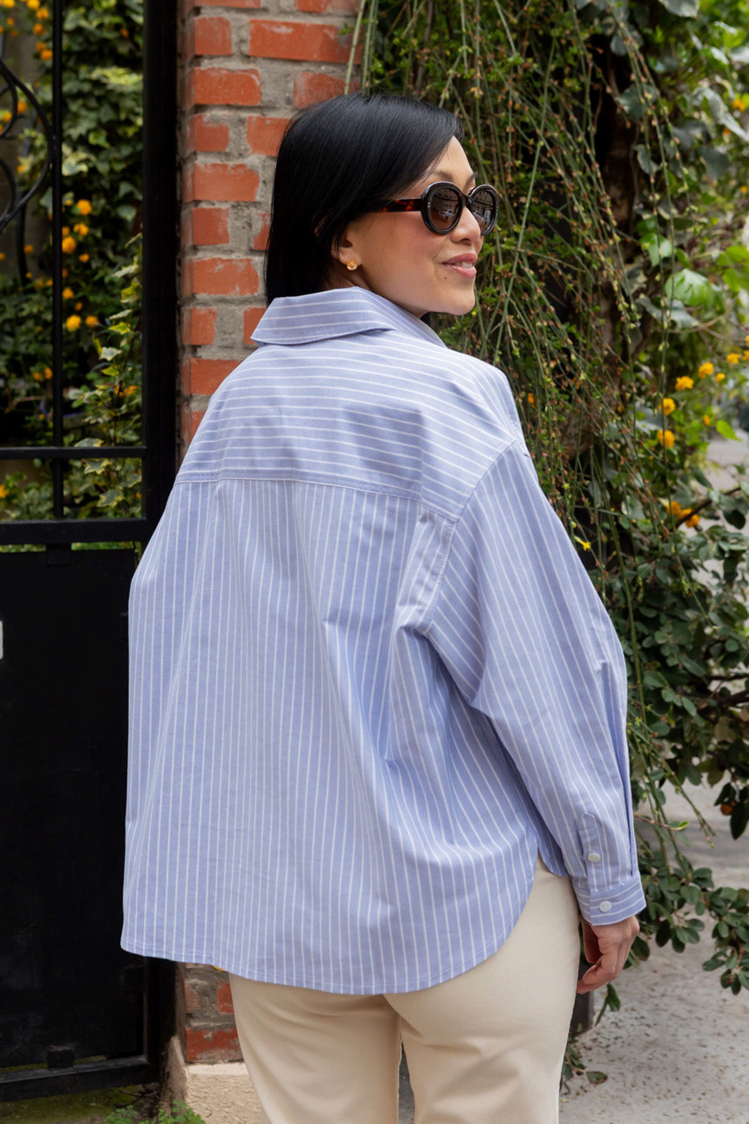 Petite-and-so-what-chemise-oversizve-rayure-bleu-femme-petite-sibylle