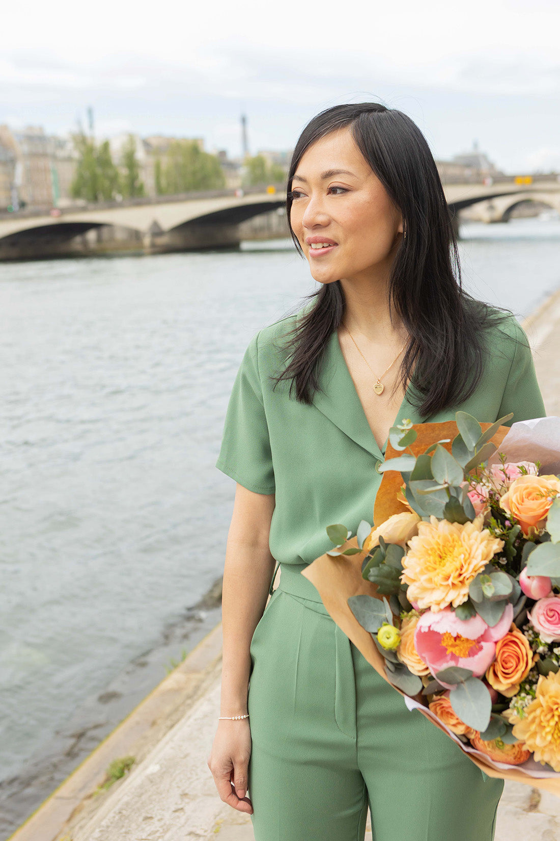 Petite-and-so-what-combinaison-femme-petite-vert-tilleul