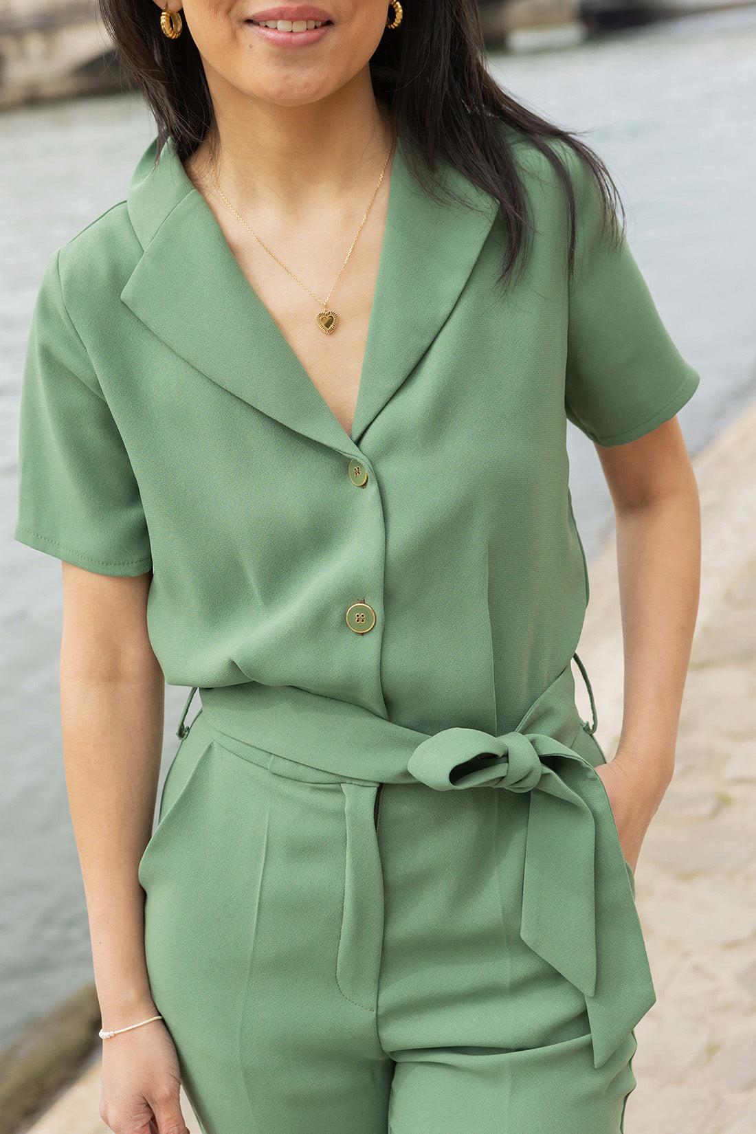 Petite-and-so-what-combinaison-femme-petite-vert-tilleul