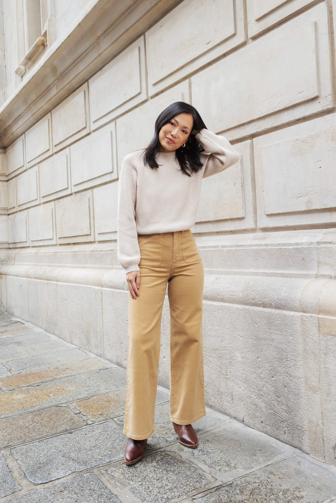 Petite-and-so-what-jean-large-beige-camel-femme-petite-dolly